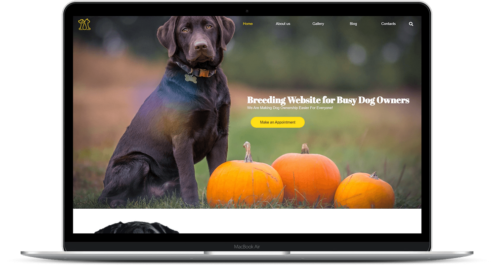 Pupper - Il Template WebSite X5 Pro per allevatori di cani