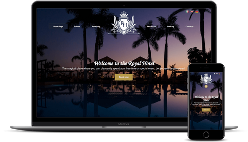 Royal Hotel - WebSite X5 Pro Template